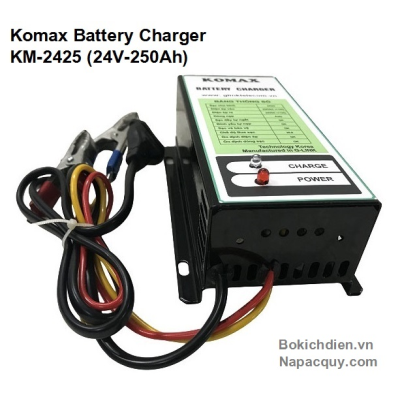 Máy nạp ắc quy tự động 3 chế độ KOMAX KM-2425